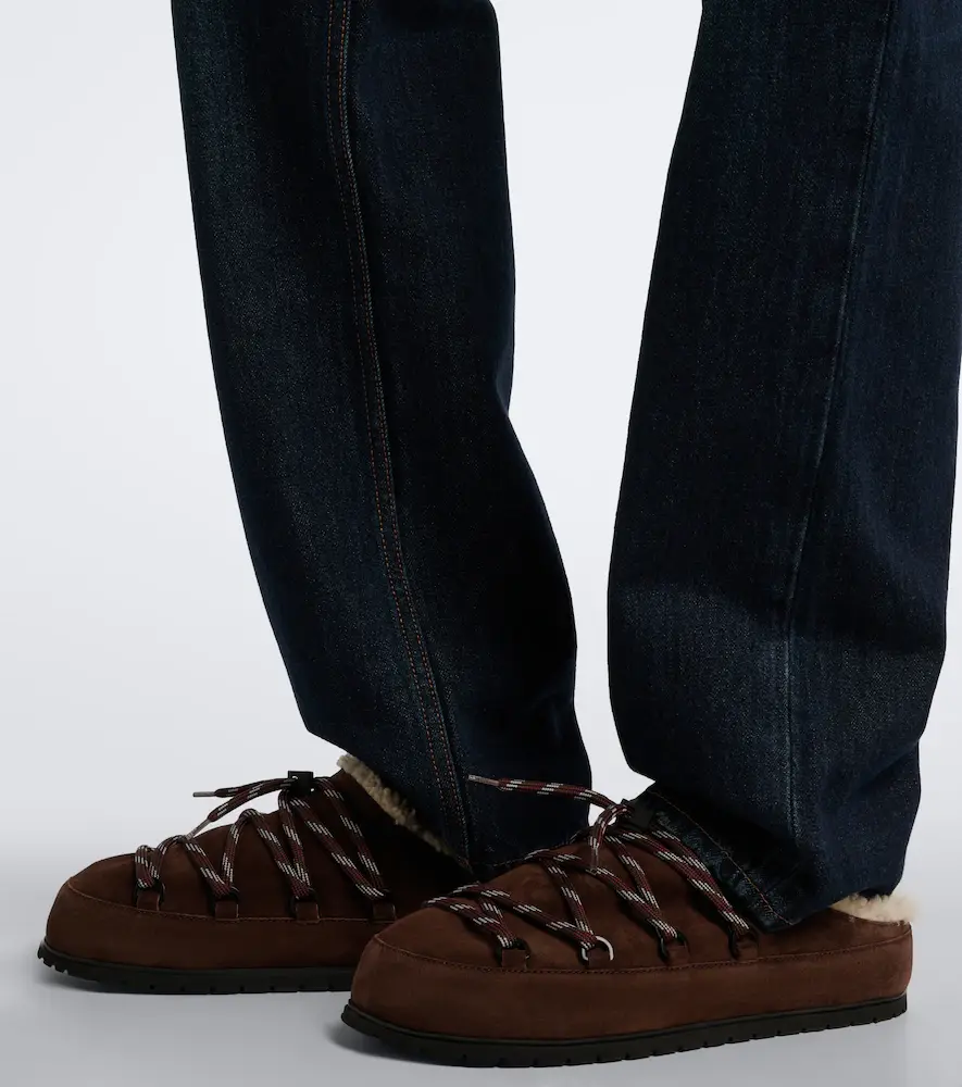 Prada Shearling-lined suede mules | Thumbnail 5 Prada Shearling-lined suede mules | Thumbnail 5