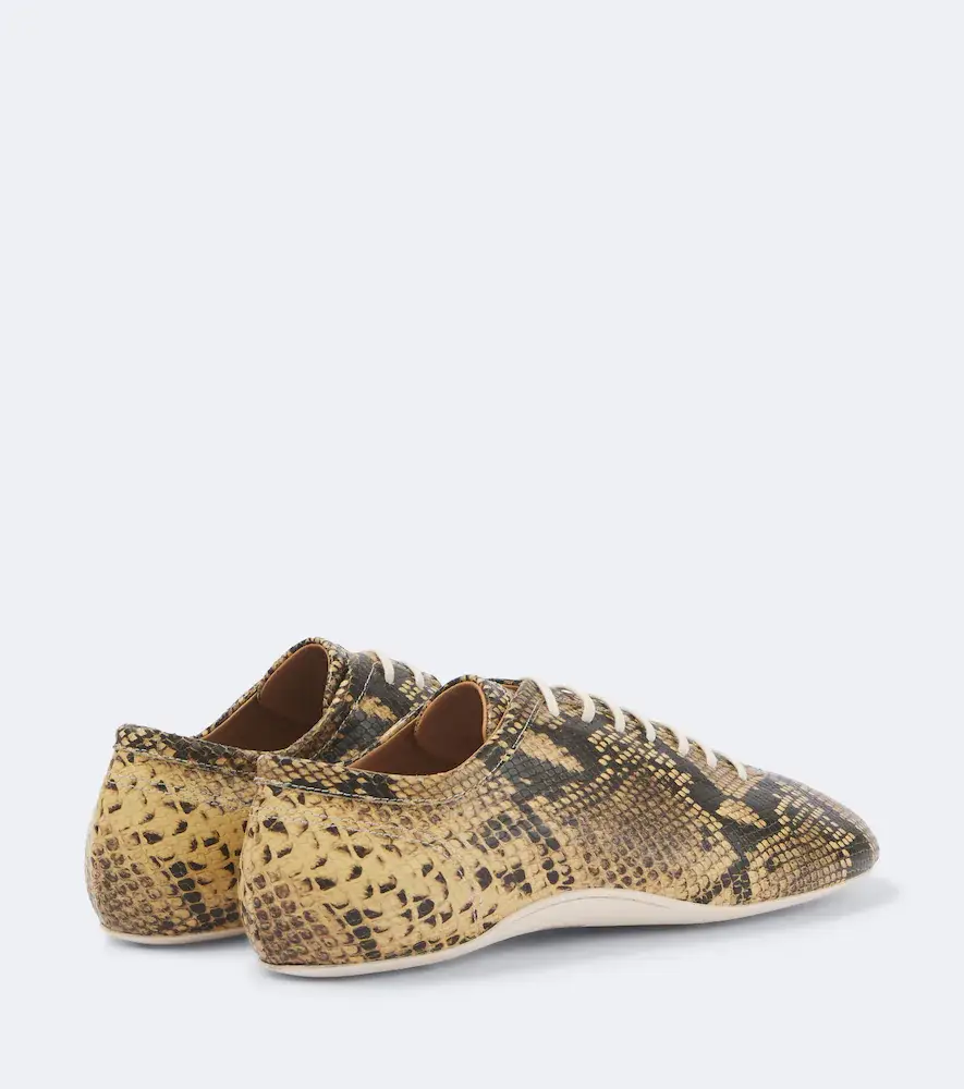 Dries Van Noten Snake-effect leather sneakers | Thumbnail 3