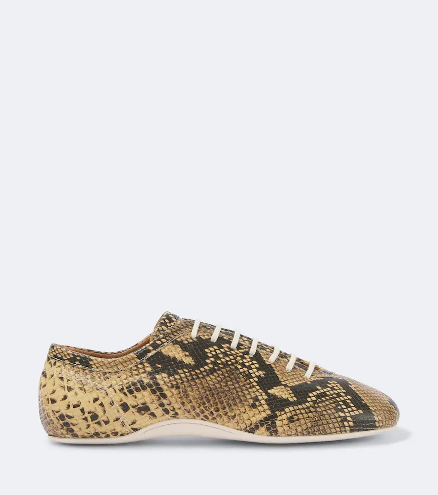Dries Van Noten Snake-effect leather sneakers | Thumbnail 6