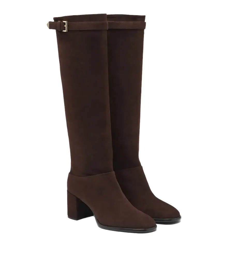 Prada Suede knee-high boots | Image 1 Prada Suede knee-high boots | Image 1