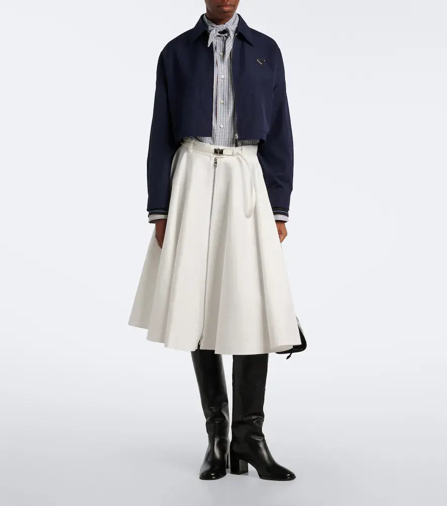 Prada Leather knee-high boots | Thumbnail 5