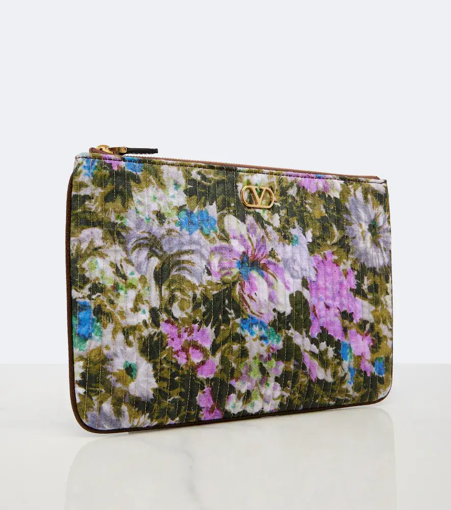 Valentino Garavani VLogo floral jacquard pouch | Thumbnail 3