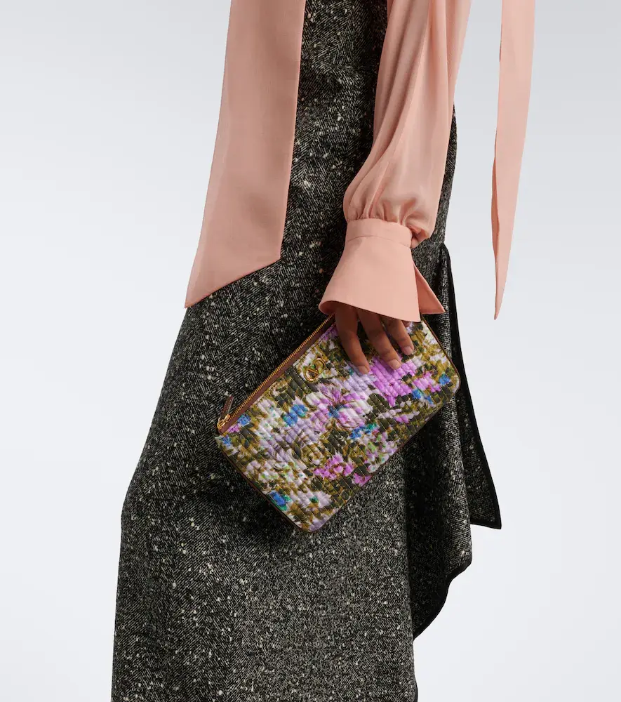 Valentino Garavani VLogo floral jacquard pouch | Thumbnail 5