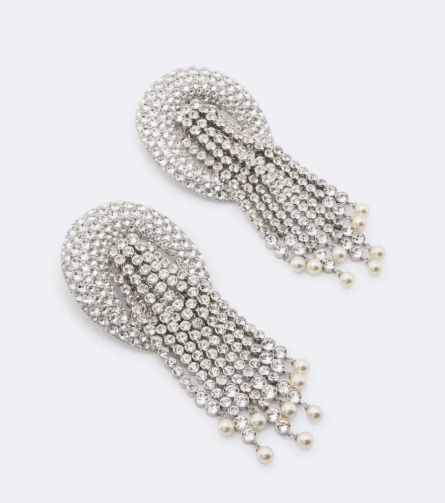 Valentino Garavani Embellished clip-on earrings | Thumbnail 3