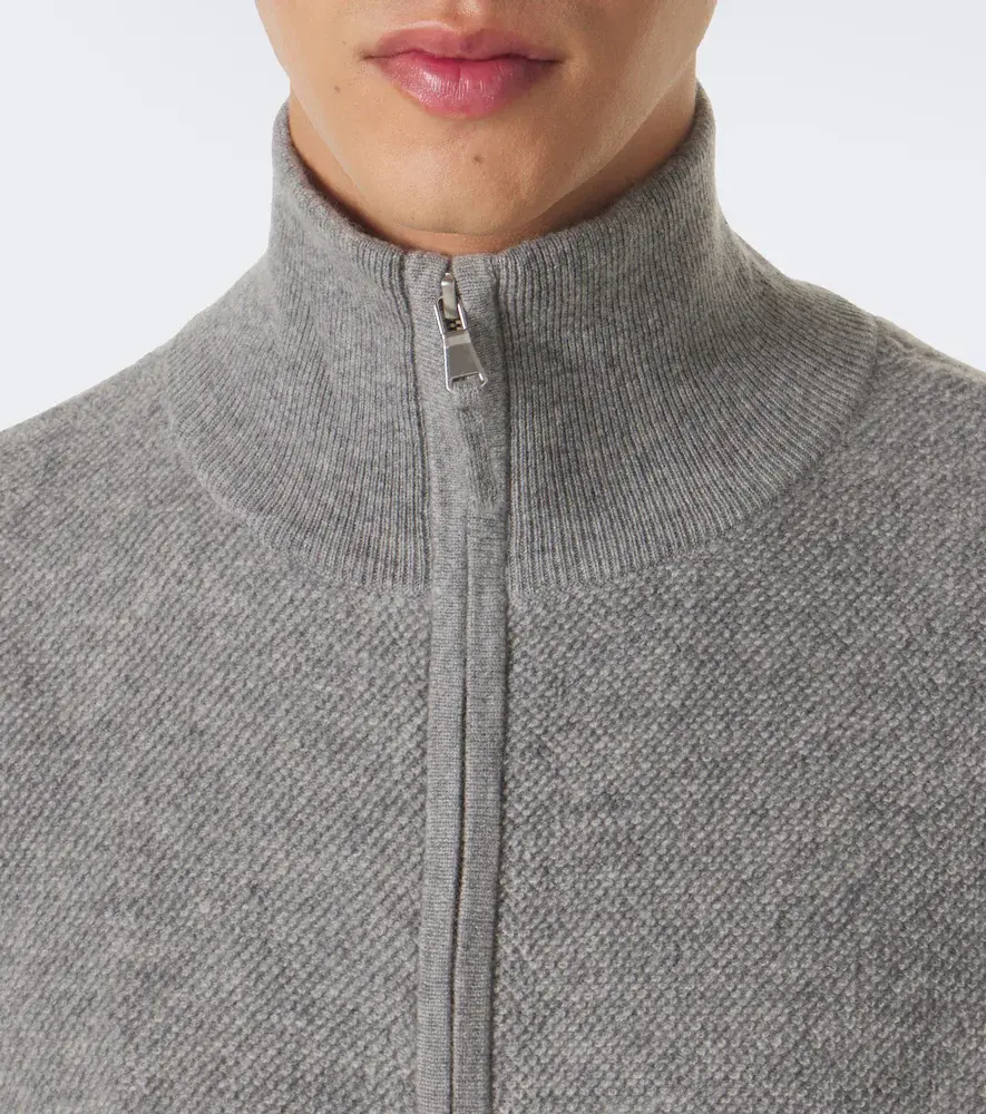 Allude Wool and cashmere zip-up sweater | Thumbnail 5