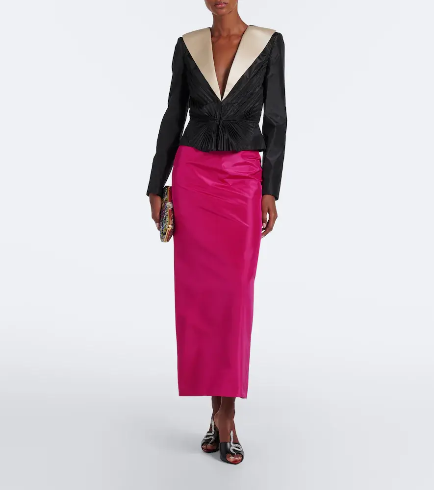 Valentino Garavani Silk taffeta midi skirt | Thumbnail 4 Valentino Garavani Silk taffeta midi skirt | Thumbnail 4
