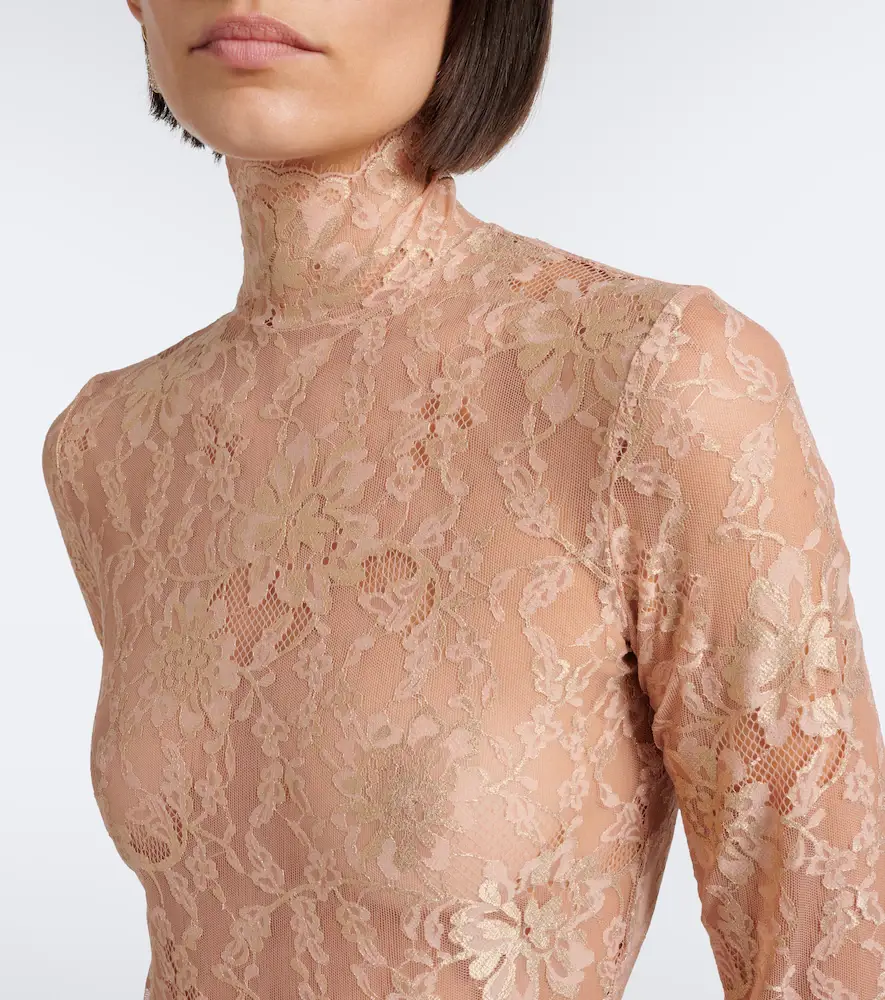 Valentino Garavani Sheer lace bodysuit | Thumbnail 2