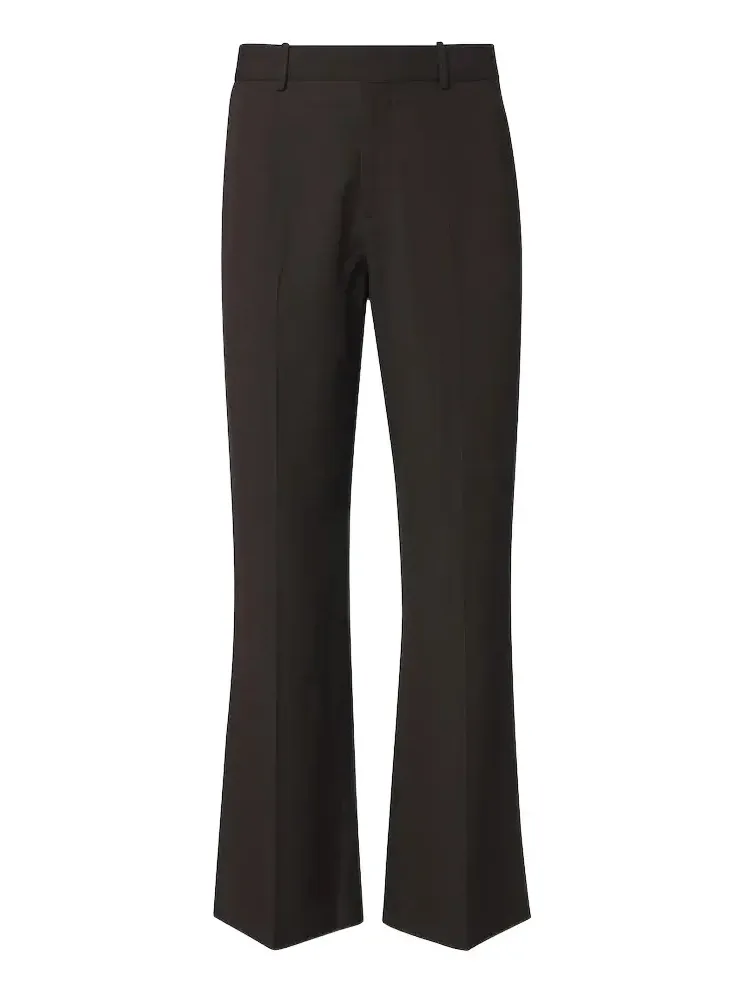 Herringbone straight pants