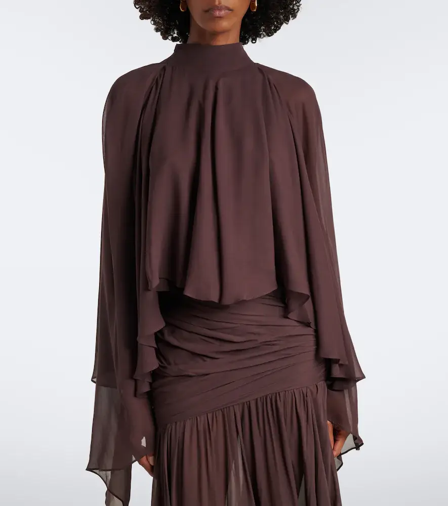DE LA VALI Mia chiffon top | Thumbnail 3