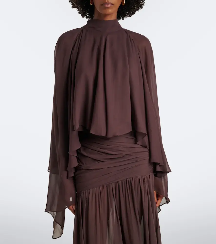 DE LA VALI Mia chiffon top | Thumbnail 6