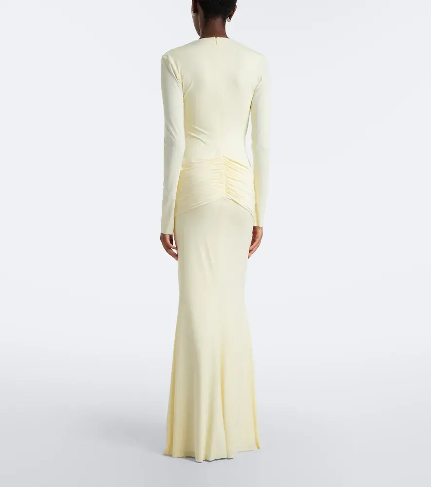 DE LA VALI Cielora ruched maxi dress | Thumbnail 2