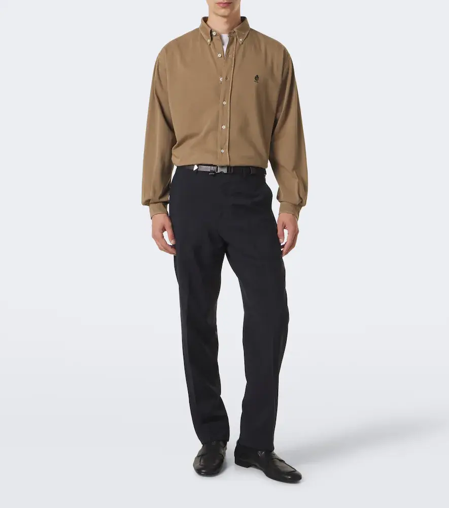 Prada Wool and mohair straight pants | Thumbnail 3 Prada Wool and mohair straight pants | Thumbnail 3