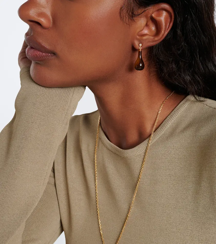 TOTEME Swarovski-embellished drop earrings | Thumbnail 5 TOTEME Swarovski-embellished drop earrings | Thumbnail 5