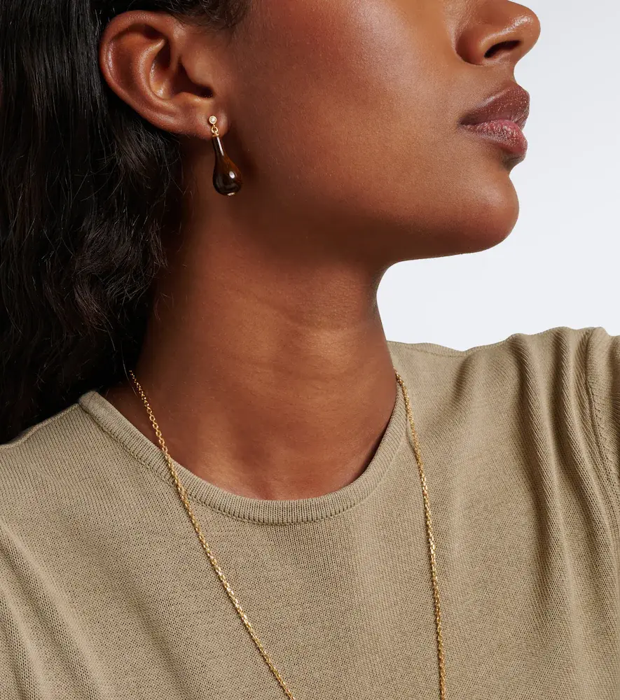 TOTEME Swarovski-embellished drop earrings | Thumbnail 6 TOTEME Swarovski-embellished drop earrings | Thumbnail 6