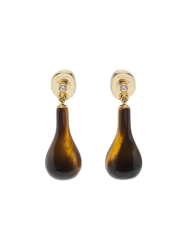 Swarovski-embellished drop earrings