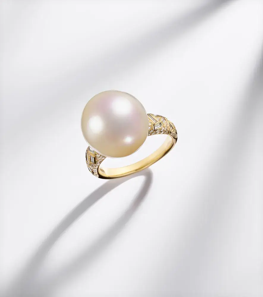 Suzanne Kalan 18kt gold ring with pearl and diamonds | Thumbnail 5 Suzanne Kalan 18kt gold ring with pearl and diamonds | Thumbnail 5