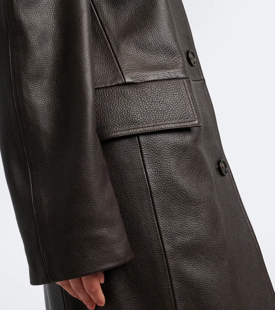 TOTEME Raglan leather coat | Thumbnail 2 TOTEME Raglan leather coat | Thumbnail 2