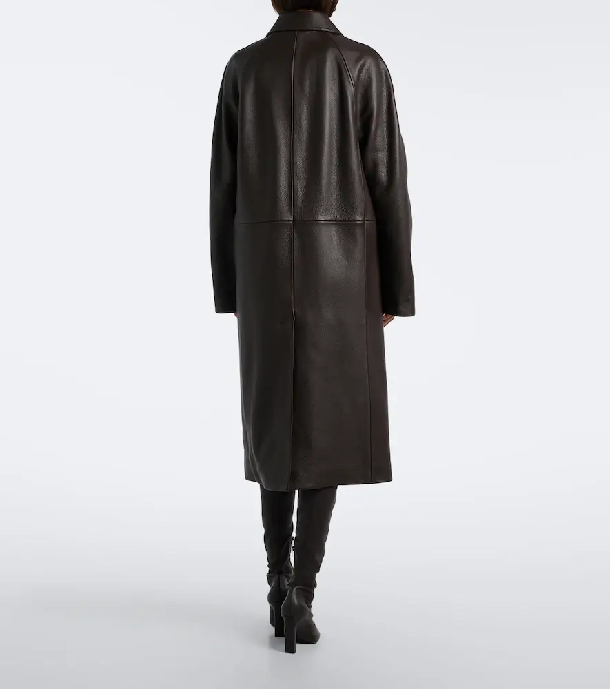 TOTEME Raglan leather coat | Thumbnail 6 TOTEME Raglan leather coat | Thumbnail 6