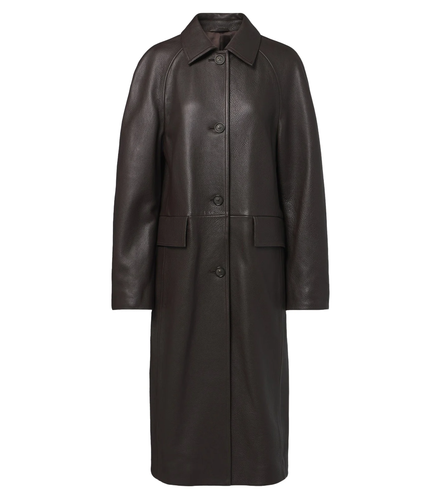 TOTEME Raglan leather coat