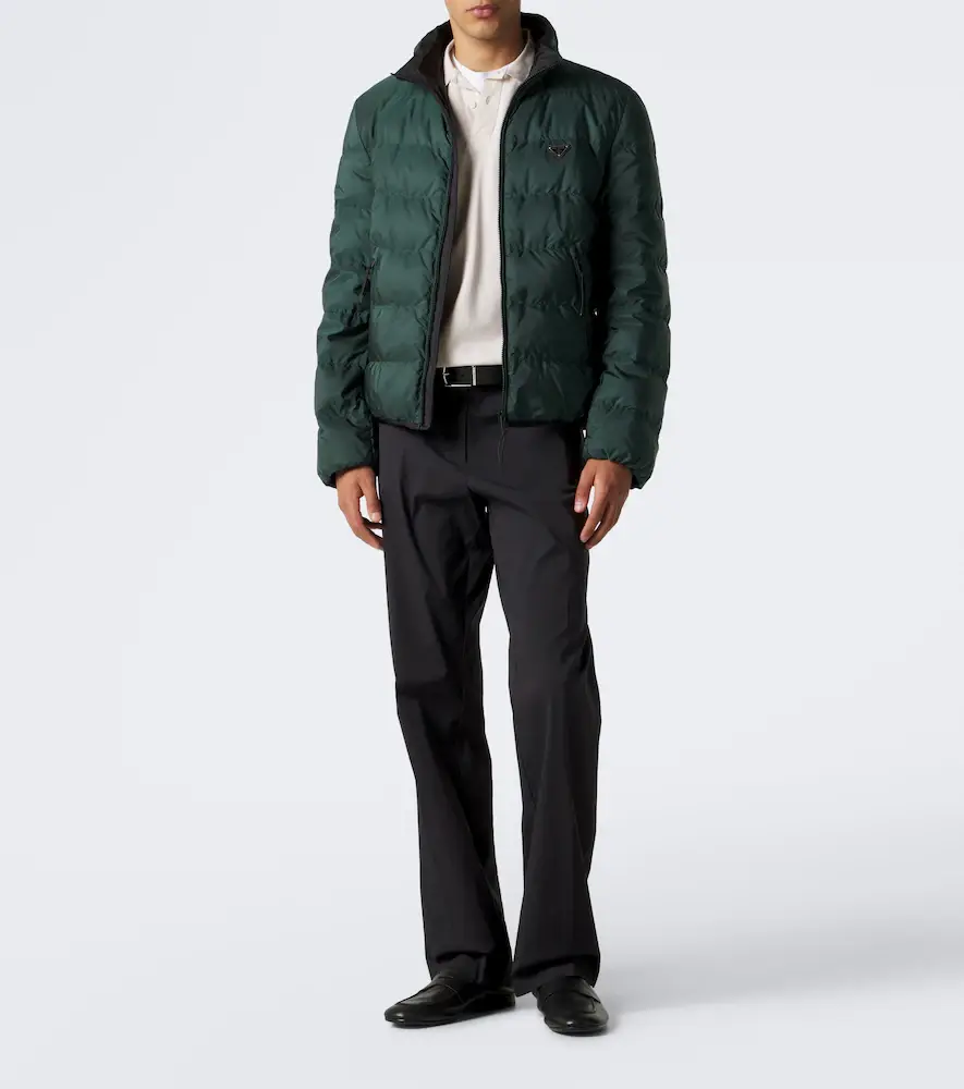 Prada Re-Nylon puffer jacket | Thumbnail 4 Prada Re-Nylon puffer jacket | Thumbnail 4