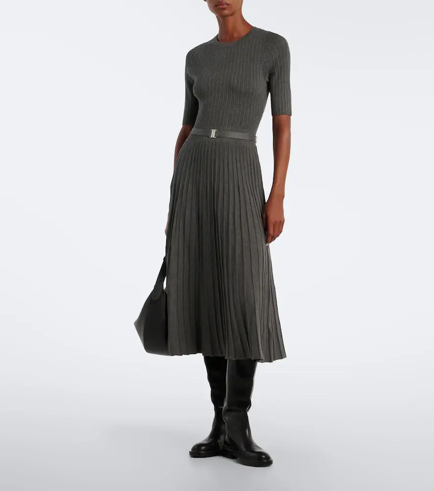 Veronica Beard Elthea belted ribbed-knit midi dress | Thumbnail 2 Veronica Beard Elthea belted ribbed-knit midi dress | Thumbnail 2