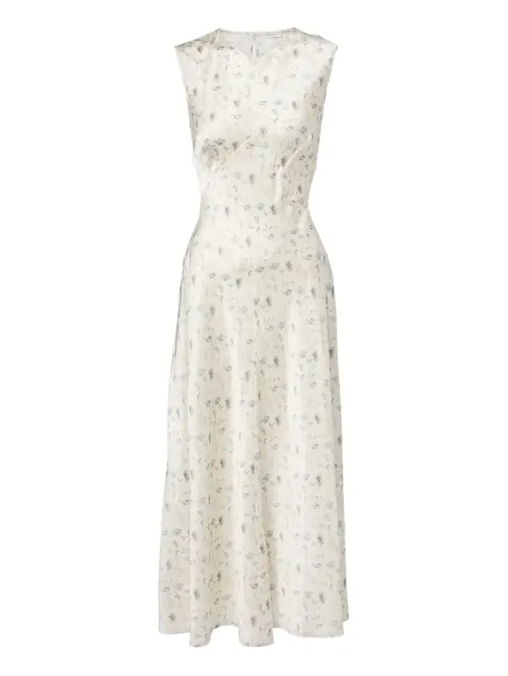 Dôen Adelana floral silk midi dress Dôen Adelana floral silk midi dress