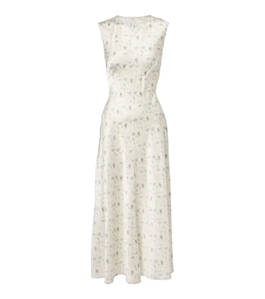 DÔEN Dôen Adelana floral silk midi dress | Image 1 DÔEN Dôen Adelana floral silk midi dress | Image 1