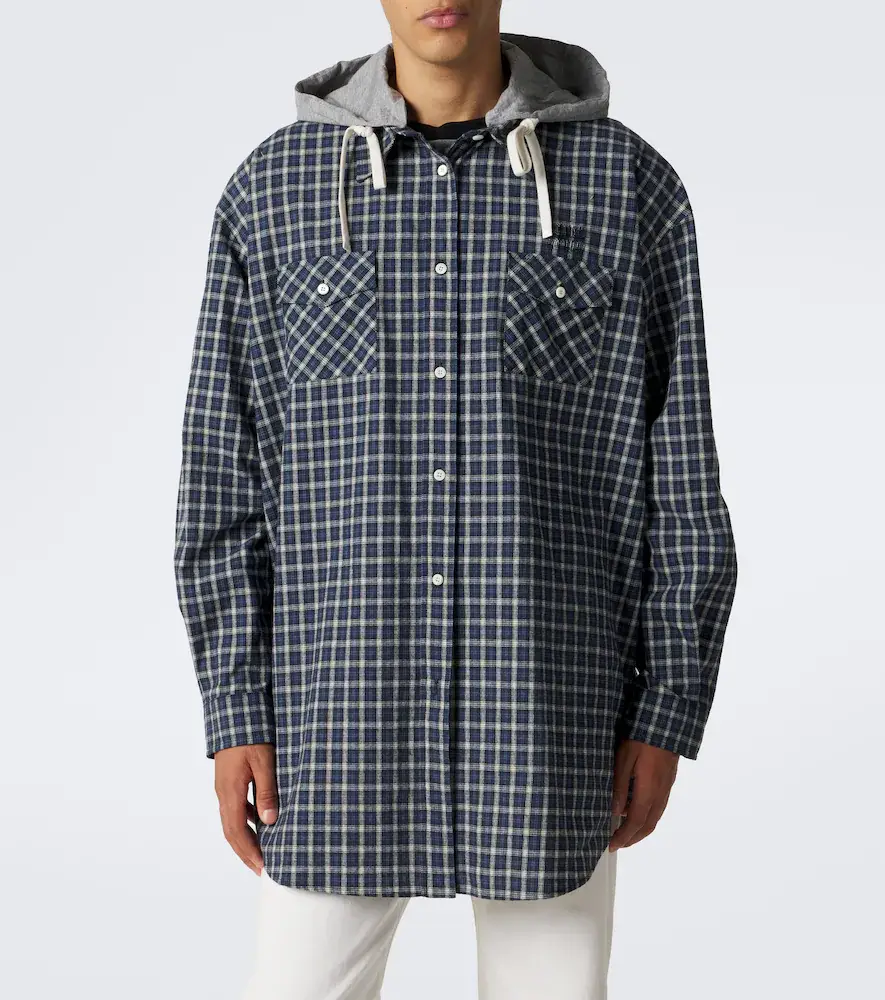 Miu Miu Checked cotton flannel overshirt | Thumbnail 5 Miu Miu Checked cotton flannel overshirt | Thumbnail 5