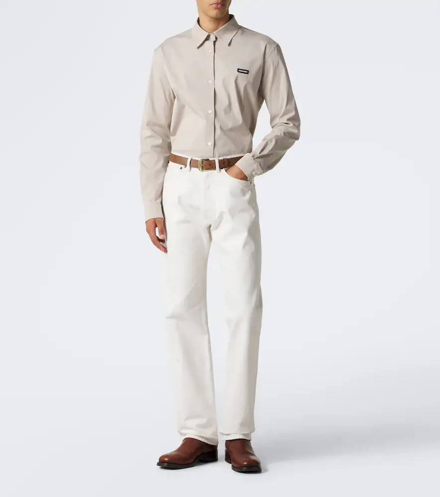Miu Miu Cotton-blend poplin shirt | Thumbnail 7 Miu Miu Cotton-blend poplin shirt | Thumbnail 7