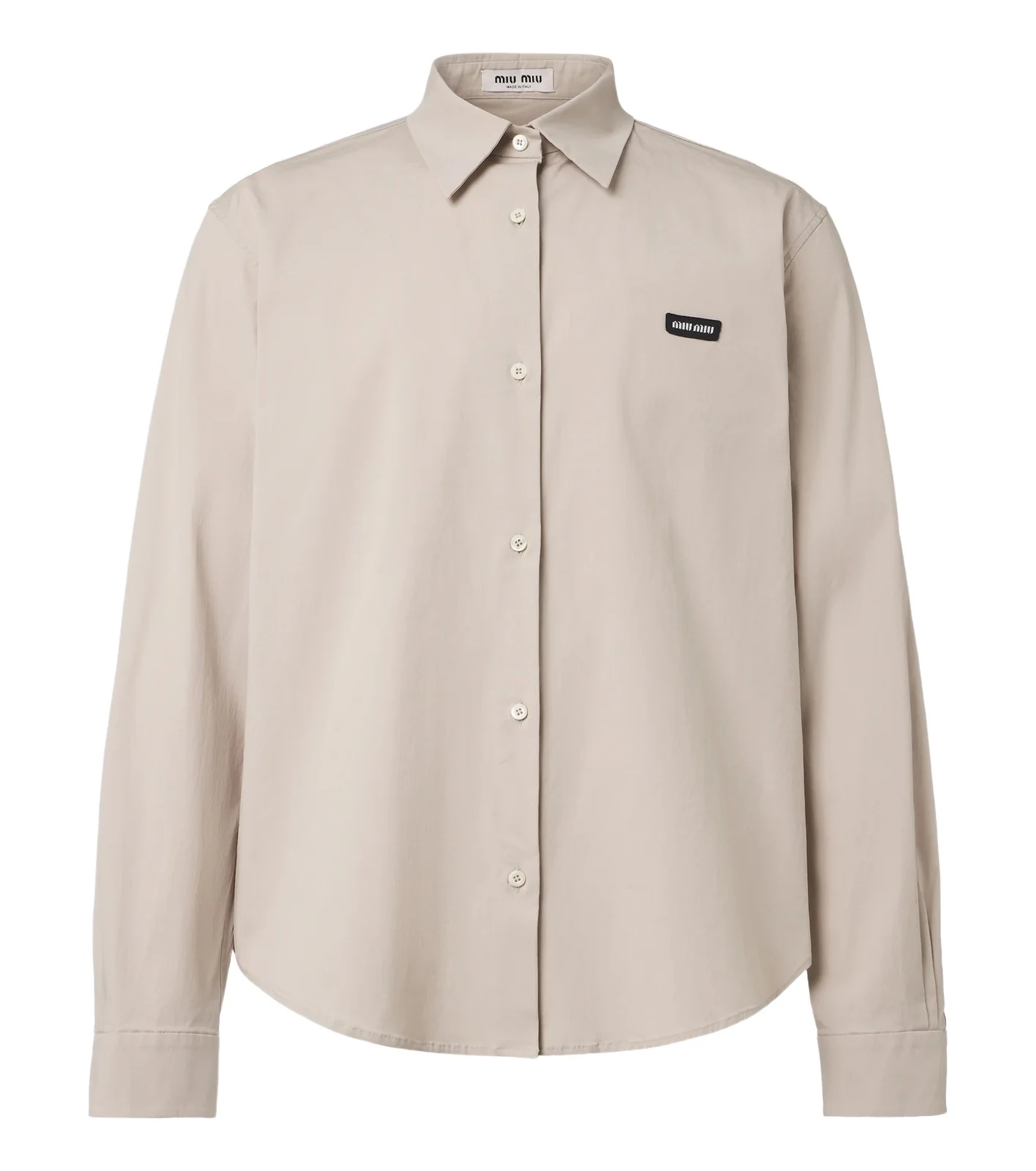 Miu Miu Cotton-blend poplin shirt