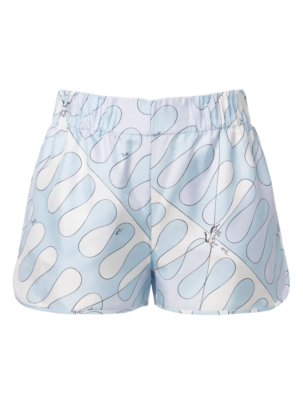 Leocorno silk twill shorts Leocorno silk twill shorts