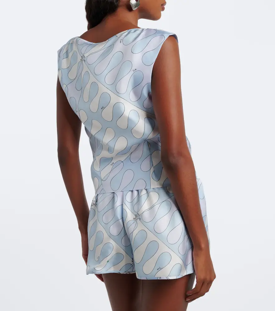 PUCCI Leocorno silk twill top | Thumbnail 2 PUCCI Leocorno silk twill top | Thumbnail 2
