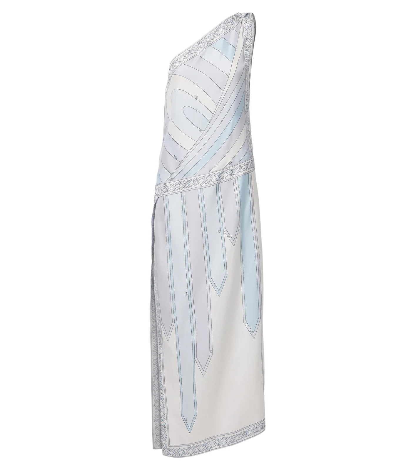 Iride one-shoulder silk twill gown Iride one-shoulder silk twill gown