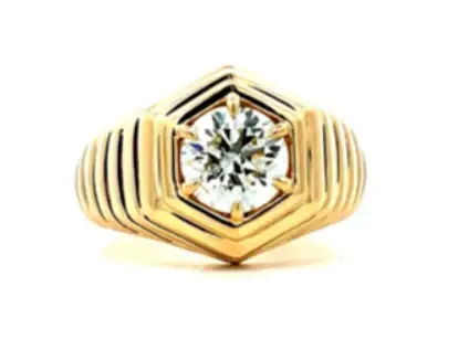 Wish Fine Jewelry 1.02ct Diamond 18K Gold Italy Ring | Thumbnail 6