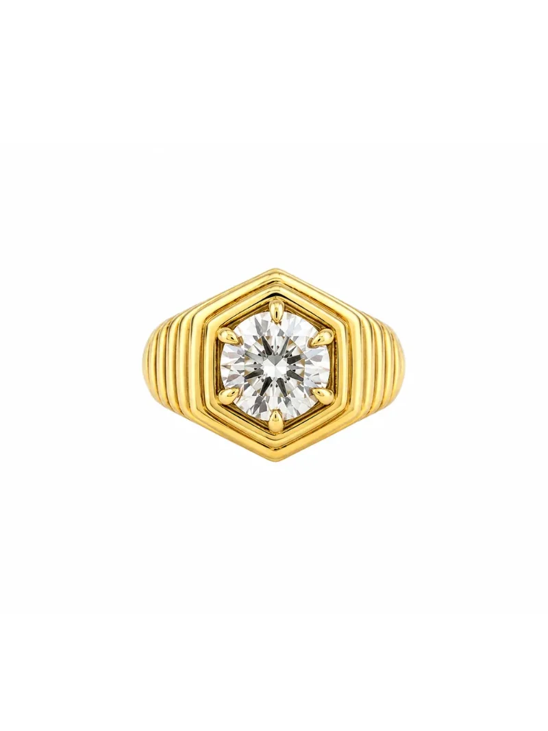 1.02ct Diamond 18K Gold Italy Ring 1.02ct Diamond 18K Gold Italy Ring