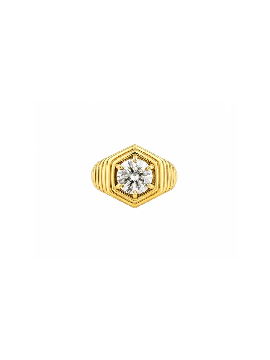 Wish Fine Jewelry 1.02ct Diamond 18K Gold Italy Ring | Image 1 Wish Fine Jewelry 1.02ct Diamond 18K Gold Italy Ring | Image 1
