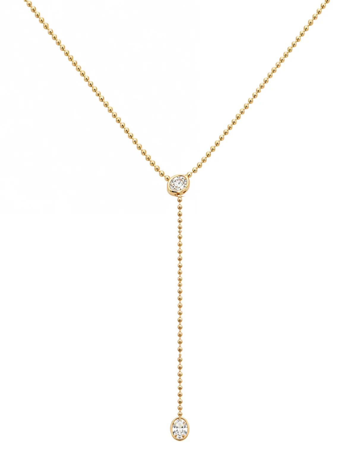 Wish Fine Jewelry 1.81ct Diamond 18K Gold Lariat Necklace