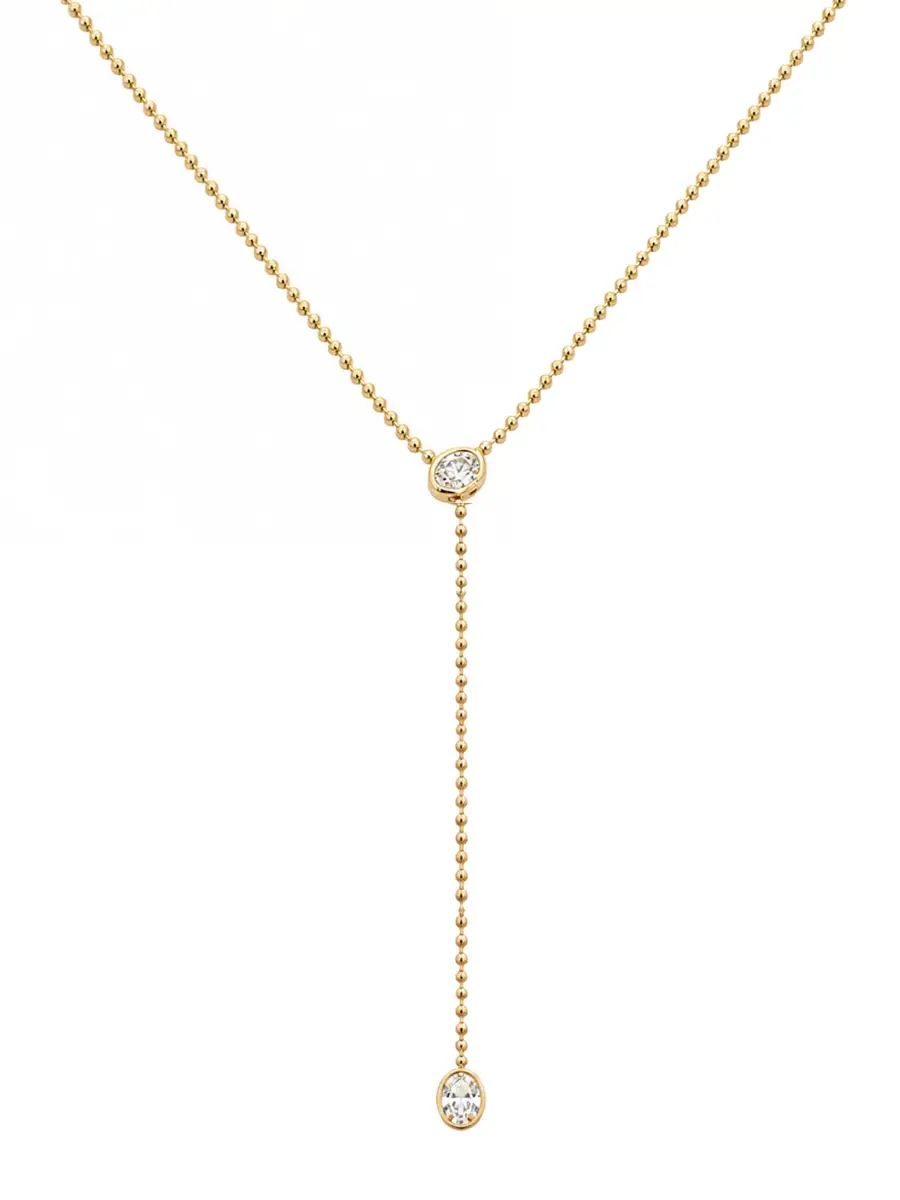 Wish Fine Jewelry 1.81ct Diamond 18K Gold Lariat Necklace | Image 1 Wish Fine Jewelry 1.81ct Diamond 18K Gold Lariat Necklace | Image 1
