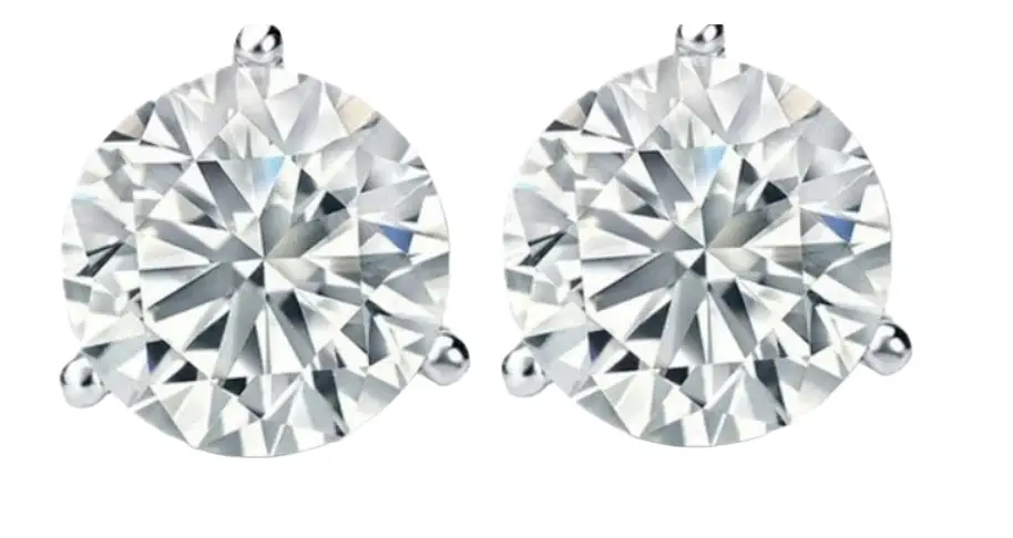 Wish Fine Jewelry 10.03ct Diamond 18K Gold Round Stud Earrings | Image 1 Wish Fine Jewelry 10.03ct Diamond 18K Gold Round Stud Earrings | Image 1