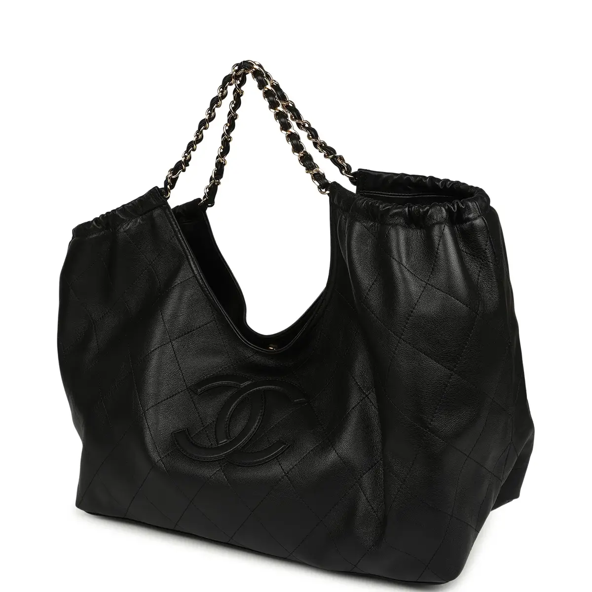 Chanel Chanel Maxi CC Cabas Hobo Bag Black Calfskin Gold Hardware | Thumbnail 5 Chanel Chanel Maxi CC Cabas Hobo Bag Black Calfskin Gold Hardware | Thumbnail 5