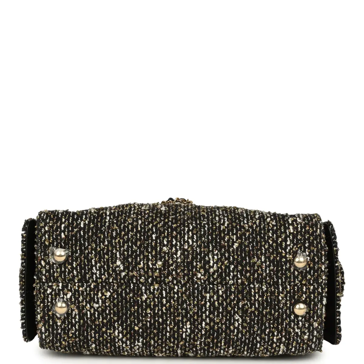 Chanel Chanel Mini 25 Hobo Bag Black, White, Gold Tweed Boucle Gold Hardware | Thumbnail 6