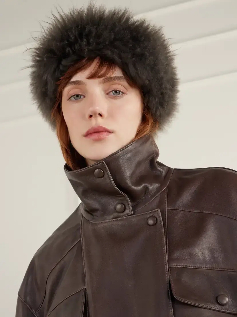 Yves Salomon Shearling Headband | Thumbnail 2 Yves Salomon Shearling Headband | Thumbnail 2