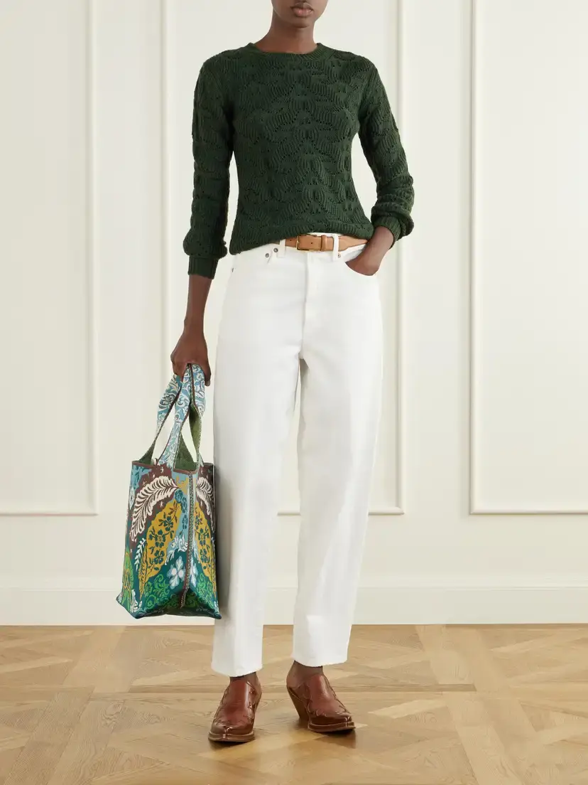 ALÉMAIS Florence Floral-jacquard Tote | Thumbnail 3