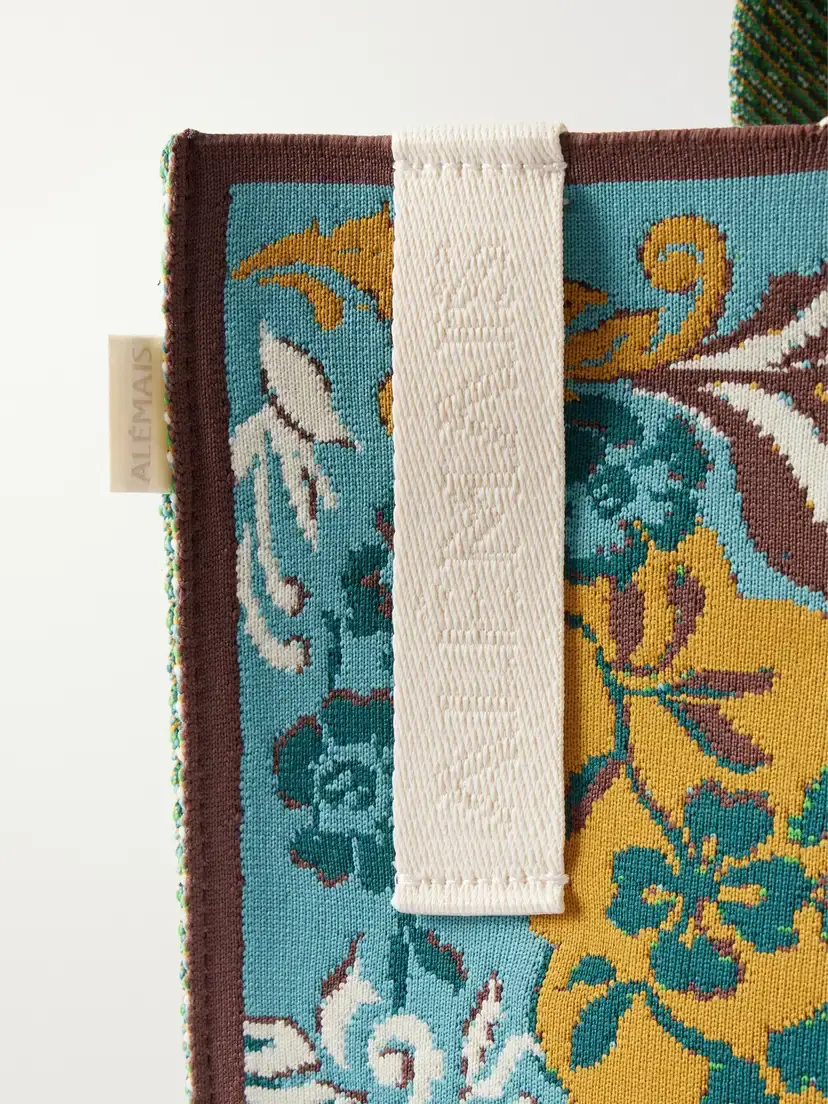 ALÉMAIS Florence Floral-jacquard Tote | Thumbnail 6