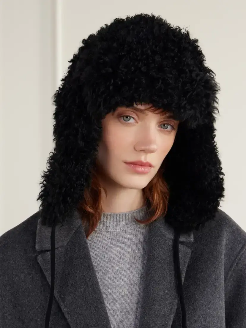 Yves Salomon Chapka Shearling Hat | Thumbnail 2 Yves Salomon Chapka Shearling Hat | Thumbnail 2