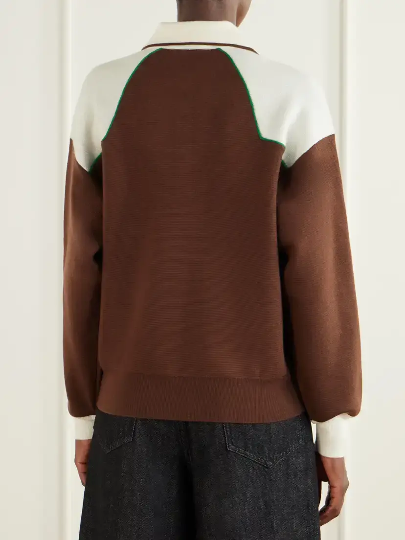 ALÉMAIS Lasso Intarsia-knit Merino Wool-blend Polo Sweater | Thumbnail 4 ALÉMAIS Lasso Intarsia-knit Merino Wool-blend Polo Sweater | Thumbnail 4