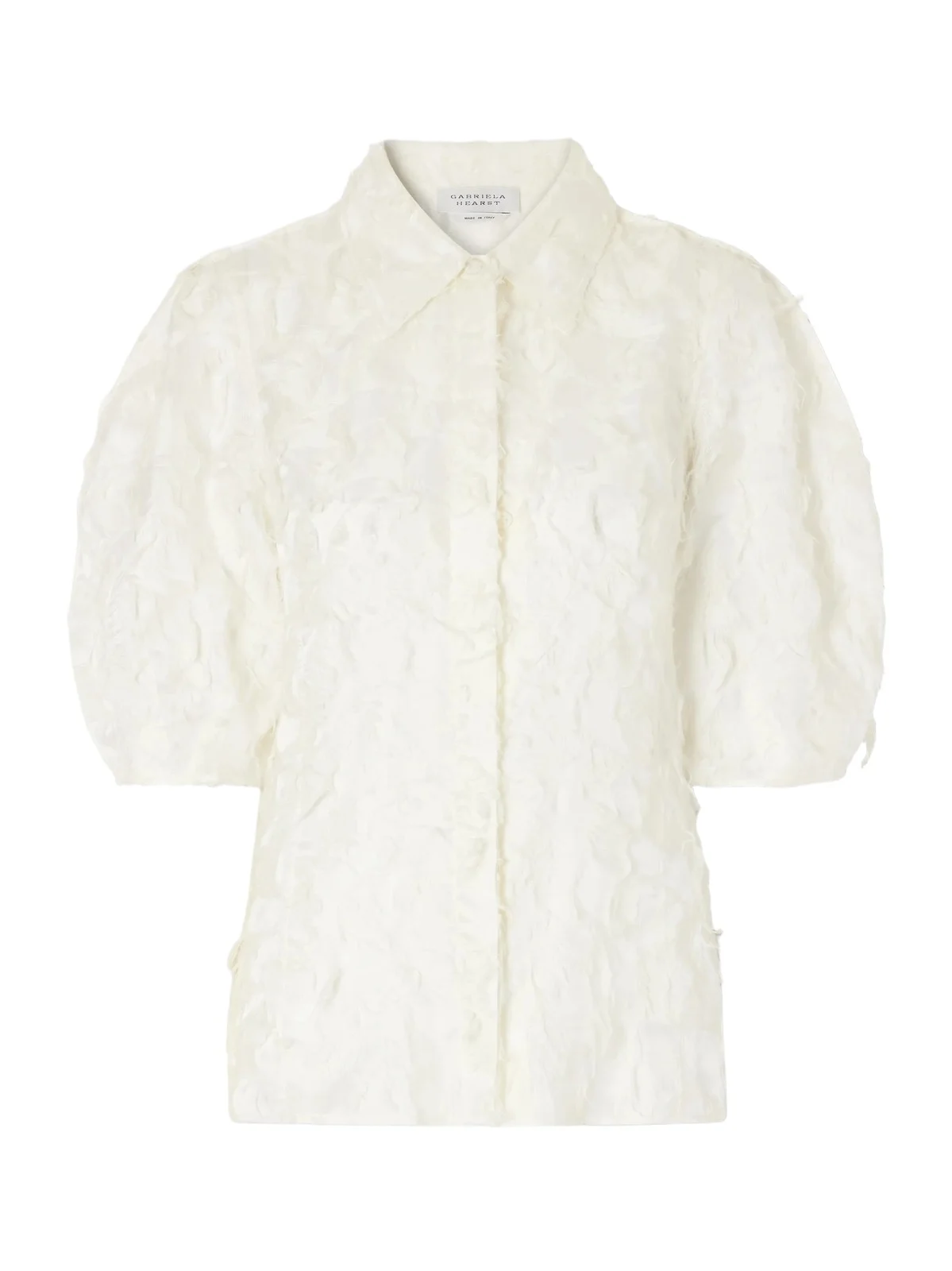 Sansi Fil Coupè Silk And Wool-blend Blouse - Neutrals Sansi Fil Coupè Silk And Wool-blend Blouse - Neutrals