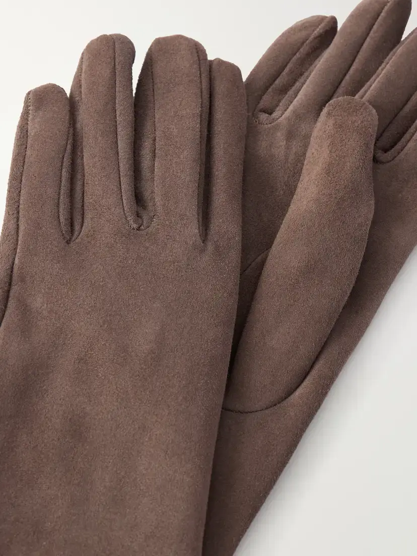 Nour Hammour Suede Gloves | Thumbnail 2 Nour Hammour Suede Gloves | Thumbnail 2