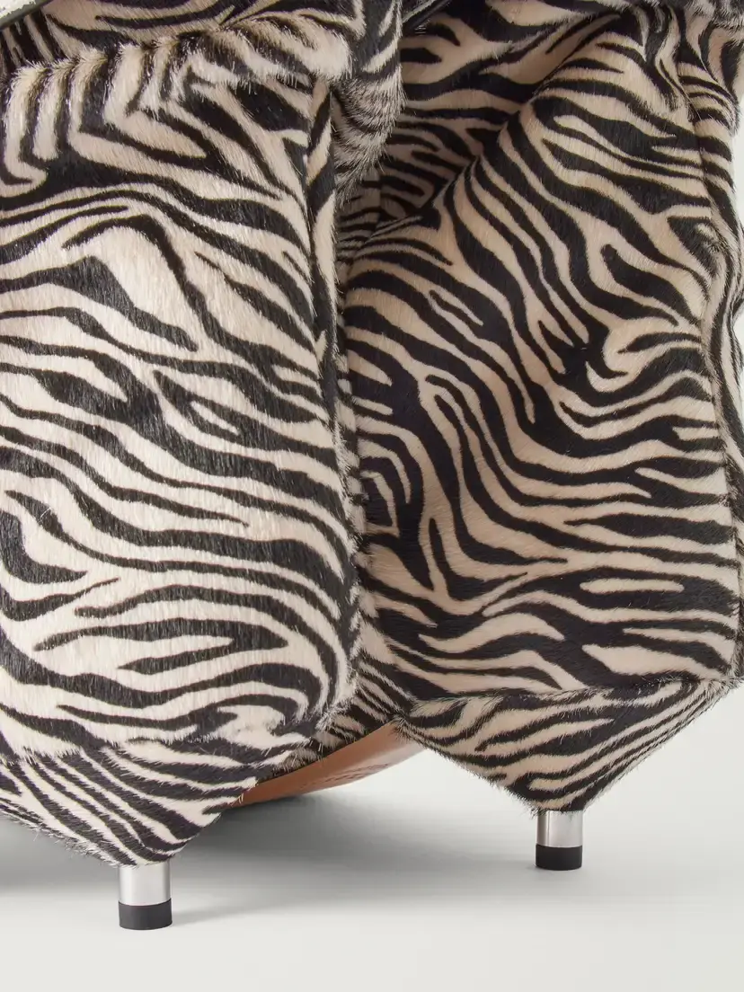 Isabel Marant Edrik 40 Zebra-print Calf-hair Ankle Boots | Thumbnail 5