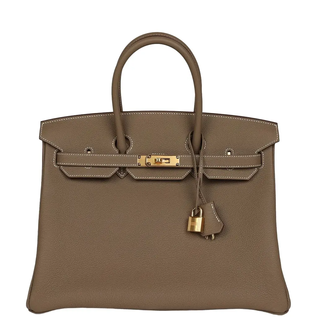 HERMÈS Hermes Birkin 35 Etoupe Togo Gold Hardware | Image 1 HERMÈS Hermes Birkin 35 Etoupe Togo Gold Hardware | Image 1